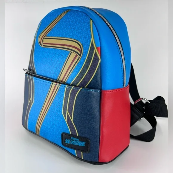 NWT EXCLUSIVE Ms Marvel Loungefly Marvel Mini Backpack Amazon.com: Loungefly Marvel MS Marvel Cosplay MINI Backpack  main image 3